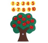 Hemobllo 1 juego Educativo de Pareo Digital con Manzanas de No Tejida Juguete Cognitivo para Aprendizaje Matemático Infantil para Jardín de Infantes y Actividades Sensoriales