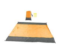 Hemobllo 1 Juego Estera De Playa Impermeable Esteras De Playa De Picnic Mantas De Playa Alfombra De Playa Arena Cámping Picnic De Impermeable Portátil Naranja Tela De Poliéster