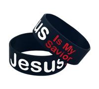 Hemobllo 1 Juego Jesús Mi Accesorio Estiloso para Eventos Y Fitness Color Negro 2 Piezas