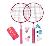 Hemobllo 1 Juego Raquetas de Bádminton para Set Portátil con Raquetas y Mochila para Entrenamiento y Diversión Interiores y Exteriores para