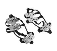Hemobllo 1 Par De Crampones para Hielo, para Zapatos Y Botas, con Pinzas De Acero, Clavos para Zapatos, Agarres De Tracción para Hielo, Nieve, Senderismo, Escalada, Pesca En Hielo.