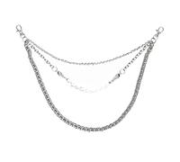 Hemobllo 1 pieza Cadena Decorativa de Pantalón para Hombre con de Metal Accesorio de Moda Hip Hop Color para Jeans y Punk