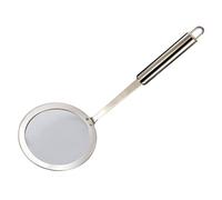 Hemobllo 1 pieza Colador de Inoxidable Espumadera para Fritos y Verduras Utensilio de Cocina Ergonómico con Diseño para Colgar para Aceite Caliente y Agua Hirviendo