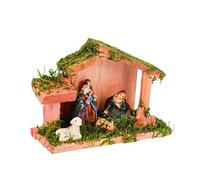 Hemobllo 1 Pieza Estatua de Jesús Manger de Decoración de Encimera Fiestas y Adornos Navideños Hogar y Oficina