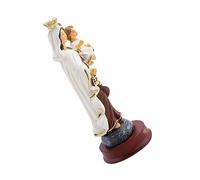 Hemobllo 1 Pieza Estatua de Virgen María Resina Decoración Religiosa de Escritorio Accesorio Hogar y Oficina y Detallado Altares y Muebles