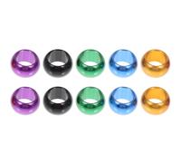 Hemobllo 10 Bandas para Patas de Pájaros de Aluminio Versátiles para Cockatiel y Pato, Anillos sin Letras para Identificación y Marcado, Paquete de 10 Piezas