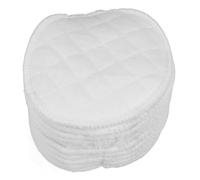Hemobllo 10 piezas Almohadillas de Lactancia Reutilizables Algodón Discos Absorbentes Lavables para Embarazadas Paquete de Color Blanco Protección contra Fugas de Leche