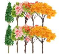 Hemobllo 10 Piezas Árboles Miniatura para Dioramas y Maquetas Decoración Paisaje para Jardines Miniatura y Mesas de Arena DIY