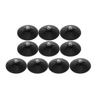 Hemobllo 10 Piezas Base de Succión para Saco de Boxeo Ventosa de Goma Negra, Portátil y Fácil Instalación en Suelo para Gimnasio en Casa y Estudio de Fitness