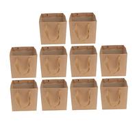 Hemobllo 10 piezas Bolsa Kraft para y Flores Bolsa Cuadrada para Pastel y Souvenirs Marrón para Fiestas y Embalaje de Snacks