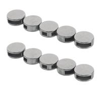 Hemobllo 10 Piezas de Cierre de Cordón de Metal para Proyectos Diy, Diseño Único, Uso Multipropósito y Decorativo, Hebillas Metálicas Redondas para Cordones Elásticos