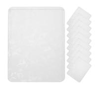 Hemobllo 10 piezas Fundas Transparentes para Cartas PVC Protector Vertical para Tarjetas de Colección y Carnés Bolsillos Claros para Exhibición y Almacenamiento Portátil y Resistente