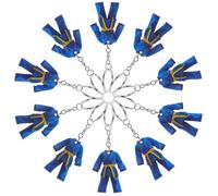 Hemobllo 10 Piezas Llavero Acrílico 3d de Taekwondo, Uniforme Mini Azul