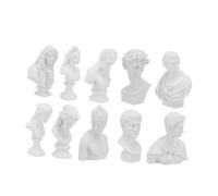 Hemobllo 10 Piezas Mini Figuras de Resina para Dibujo Busto Adorno Didáctica para de Personajes y Escultura