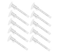 Hemobllo 10 piezas Regla de Medición de Cejas Portátil Calibrador de Plástico Resistente para Maquillaje Profesional Fácil Lectura y para Principiantes y Expertos