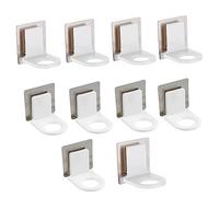 Hemobllo 10 Piezas Soporte para Botellas Dispensadoras de Gel de Ducha Montaje sin Taladro Soporte Adhesivo para Champú y Jabón Líquido para Baño y Cocina