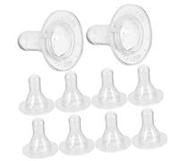 Hemobllo 10 piezas Tetinas para Alimentación de Corderos Silicona Gruesa y Duradera Chupete para Biberón de Leche Segura y Fácil de Limpiar para Animales Pequeños