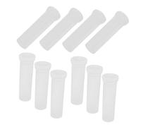 Hemobllo 10 Piezas Tubo de Cultivo en Tubo Tubos de plástico con Tapas Tubo de Agua de una Sola Flor contenedor de Tubo de Tubo Flor de Agua el plastico Transparent
