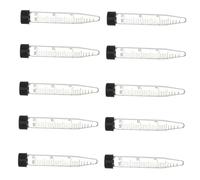 Hemobllo 10 piezas Tubos de Centrífuga Cónicos con Tapa Roscada Resistentes Fugas para Laboratorio Biología Química