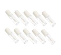 Hemobllo 10 Tubos Vacíos de Brillo de Labios de Plástico Blanco 1.2ml, Ligeros y Portátiles para Maquillaje Diy, Paquete de 10 Unidades Ideales para Principiantes