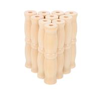 Hemobllo 10 Unidades Agarre de Cubo de Madera Beige Diseño Único y Acabado Suave, Mango Cómodo para Cubos y Cestas en Actividades Variadas y Almacenamiento Hogar