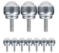 Hemobllo 10 Unidades Ruedas Giratorias y Fácil Reconfiguración de Acero al Carbono con Rodillos de Bolas, Durabilidad para Banco de Trabajo Ideales para Pequeños Electrodomésticos