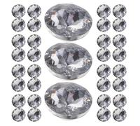 Hemobllo 100 Botones para Tapicería de 20 MM Transparentes de Cristal Tachuelas Decorativas para Sofá y Cabecero Accesorios DIY para Manualidades y Decoración de Muebles