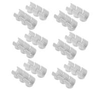 Hemobllo 100 Piezas Abrazaderas de PVC para Tubos Clips Resistentes para Fijación de Tuberías y Cables Superficies Variadas Diseño Compacto y Duradero para Uso Interior y Exterior