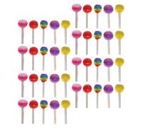 Hemobllo 100 Piezas Decoraciones para Uñas Piruleta de Colores 6mm Adornos para Manicura DIY Accesorios de Decoración para Uñas en Casa y Salón Adecuado Mujeres