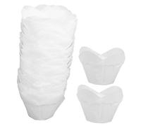Hemobllo 100 piezas para Muffins de Tazas de Hornear Forma de Resistentes al Aceite Antiadherentes para Cupcakes y Magdalenas y Desechables Alta Temperatura