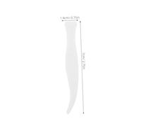 Hemobllo 100 Piezas Pinzas Plásticas Curvas para Aplicador Mini Ergonómico para Cuidado Facial Precisión Extensión de Pestañas y de Uñas