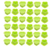 Hemobllo 100 Piezas Silicone Ink Cups Heart Shape With Base Soft Flexible Pigment Holders For Tattoo Artists Tattoo Ink Caps