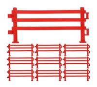 Hemobllo 100 Piezas Vallas de Plástico para Maqueta Accesorio de Cerca para Jardín y Granja Paneles Miniatura para Juguetes de Animales y Casas de Muñecas para Escenarios Creativos