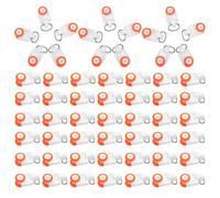 Hemobllo 100 Poleas para Rieles de Cortinas Enrollables Rueda de 12 MM Plástico Resistente Sistema de Rodillos Silenciosos para Ventanas Grandes y Balcones Accesorios para Cortinas de