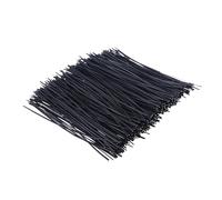 Hemobllo 1000 Bridas Para Cables De 15 Cm Alambre De Hierro Recubierto En Plástico Negro, Reutilizables Para Uso En Casa y Fiestas