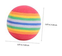 Hemobllo 10Piezas Bolas de Entrenamiento Arco Iris de para Práctica Interior para Casa