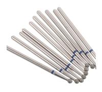 Hemobllo 10piezas Cabezal para Pulir Uñas de Carburo Broca Plana para Taladro de Uñas de Brocas Metálicas para Manicura y Pedicura Casa Eliminar Piel Muerta de Cutículas