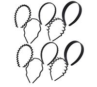 Hemobllo 10piezas Diademas De Plástico Onduladas Dientes Peine De Dientes De Tiburón Diadema En Forma De Onda Para Cabello Úsalas La Ducha Maquillaje