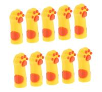 Hemobllo 10piezas Funda de Silicona para Alicates de Cutícula Tapas Protectoras Forma de Pata de Gato para Tijeras de Manicura y Pedicura