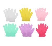 Hemobllo 10Piezas Guantes Exfoliantes de Ducha de Limpieza Profunda y Práctica para Cuerpo Material Suave y Cómodo para Espalda