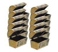 Hemobllo 10piezas Mini Cofre Del Tesoro De Modelo De Casa De Muñecas Decoración Para Escenas Miniatura Accesorios De Escritorio