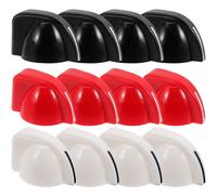 Hemobllo 12 Perillas de Plástico para Potenciómetro Tipo Cabeza de Pollo, Control de Volumen y Efectos, Piezas de Repuesto para Equipo de Sonido, Paquete 12 Unidades