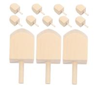 Hemobllo 12 Piezas Dreidles de Madera para Hanukkah sin Pintar Peonzas Tradicionales para Decorar Juguetes Artesanales DIY para Manualidades Festivas