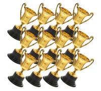 Hemobllo 12 Piezas Mini Trofeos de Plástico para Niñas Copas Pequeñas para Premios Eventos Escolares Fiestas y Competiciones Infantiles de Unidades Colores Vibrantes