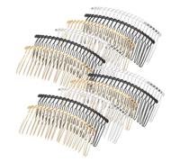 Hemobllo 12 Piezas Peine Metálico de Dientes para Cabello Clips de Peinados con Diseño de Alambre para Bodas y Accesorios para Mujeres y Niñas