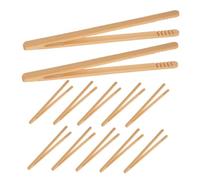Hemobllo 12 Piezas Pinzas Montessori para Bambú de Herramientas para Desarrollo de Motricidad Clips para Clasificación y Entrenamiento de Coordinación Manual