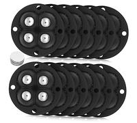 Hemobllo 12 Piezas Ruedas Adhesivas Mini Ruedas Giratorias Grados para Electrodomesticos Pequenos