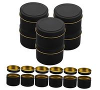 Hemobllo 12 Piezas Tarros de Velas Vintage de Metal Tubo para Velas DIY Recipiente de Metal para Aromaterapia Casa Tarro Vacío