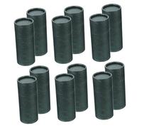 Hemobllo 12 Piezas Tubos Redondos de Cartón Kraft Contenedores para Aceite Esencial Té Incienso Envases Sostenibles Color Verde Oscuro