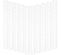 Hemobllo 12 Reglas de Plástico Transparente de 30 CM con Doble Escala Centímetros y Pulgadas Resistentes a Arañazos Impresión Doble Cara Ideales para Aula Oficina y Manualidades